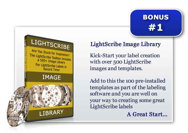 LightScribe Template Image Library